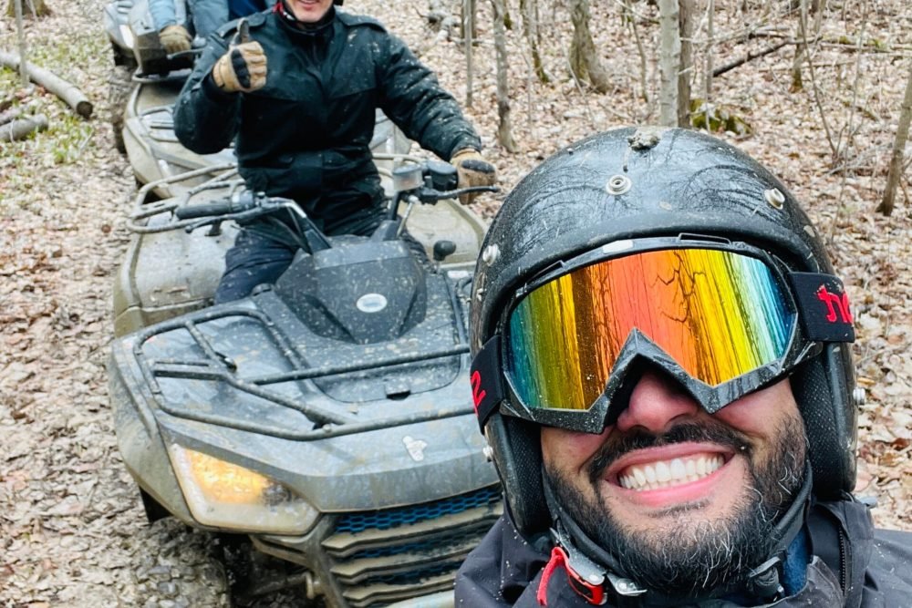 dirty atv rider